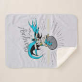 Batman Surfing - Charge! Sherpa Deken (Voorkant (horizontaal))