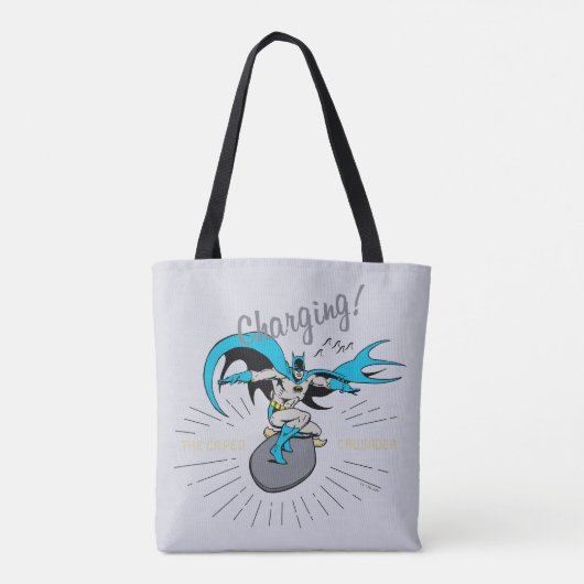 Batman Surfing - Charge! Tote Bag (Achterkant)