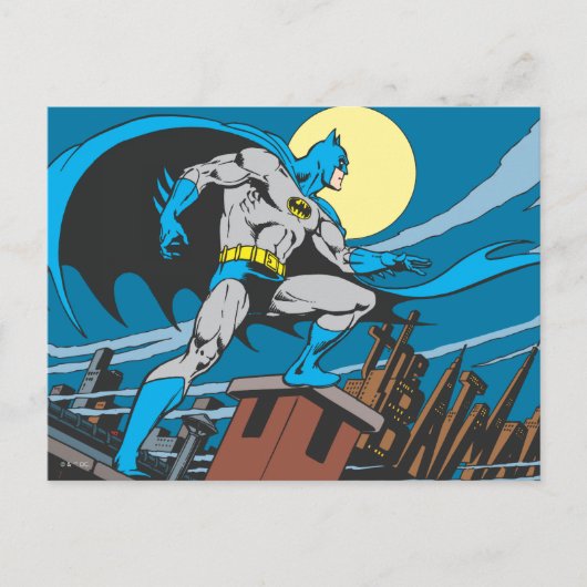 Batman Surveys City Briefkaart (Voorkant)