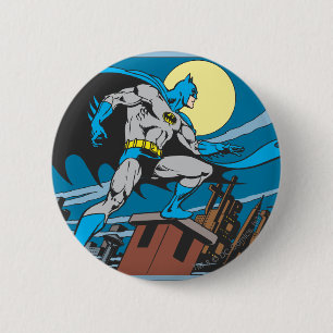 Batman Surveys City Ronde Button 5,7 Cm