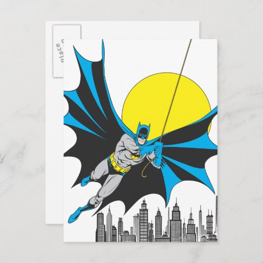 Batman Swings Briefkaart (Voorkant / Achterkant)
