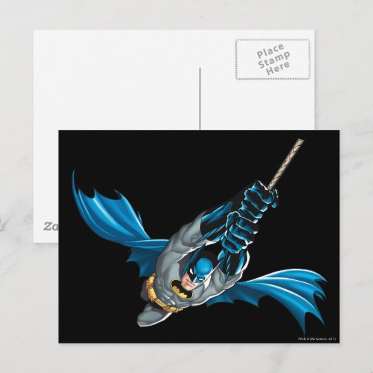 Batman Swings uit Rope Briefkaart (Voorkant / Achterkant)