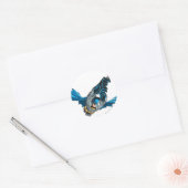 Batman Swings uit Rope Ronde Sticker (Envelop)