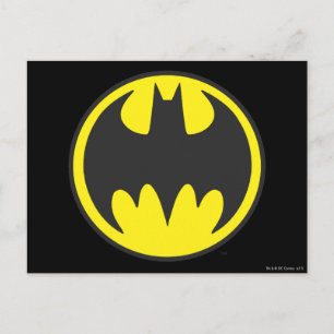 Batman Symbol   Bat Circle Logo Briefkaart
