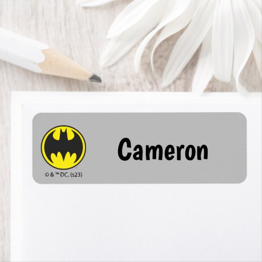 Batman Symbol | Bat Circle Logo Etiket (Insitu)