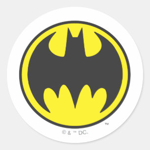 Batman Symbol Bat Circle Logo Ronde Sticker