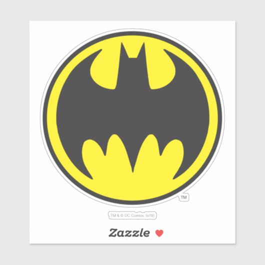 Batman Symbol | Bat Circle Logo Sticker (Vel)