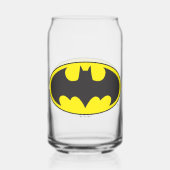 Batman Symbol | Bat Oval Logo Blikvorm Glas (Achterkant)