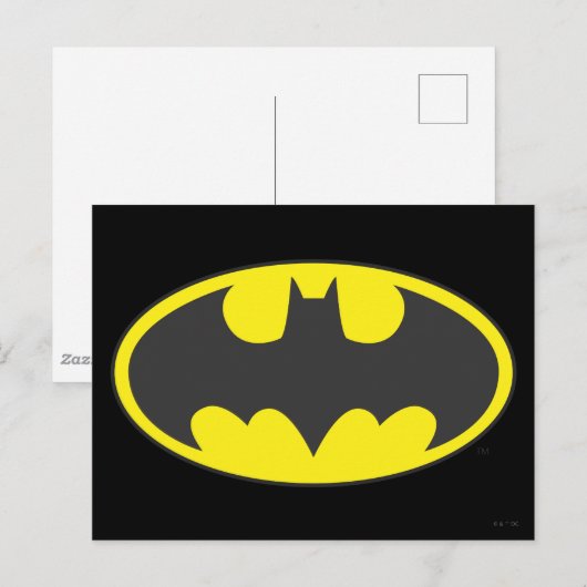 Batman Symbol | Bat Oval Logo Briefkaart (Voorkant / Achterkant)