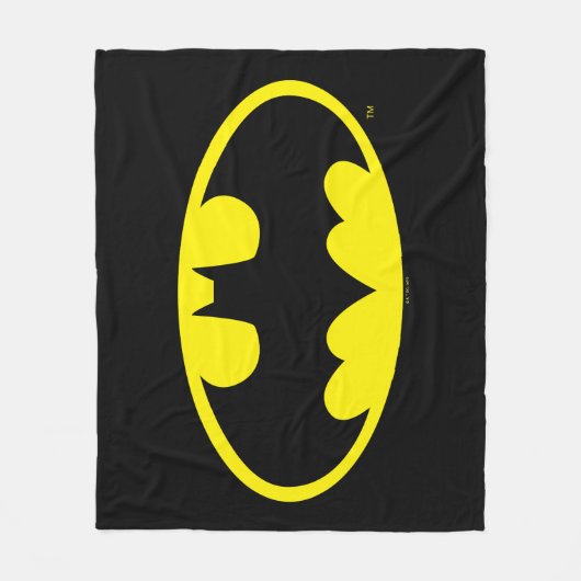 Batman Symbol | Bat Oval Logo Fleece Deken (Voorkant)