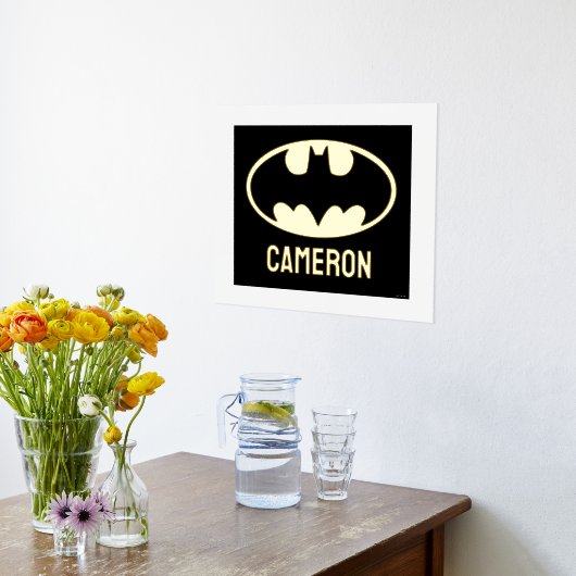 Batman Symbol | Bat Oval Logo Folie Afdrukken (Laag (Keuken))