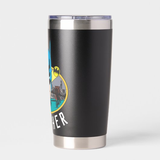 Batman Symbol | Bat Oval Logo Geïsoleerde Drinkbeker (Achterkant)