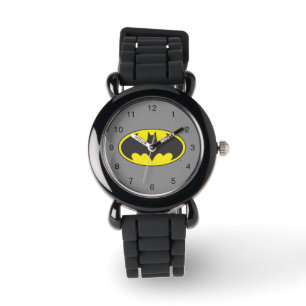 Batman Symbol   Bat Oval Logo Horloge