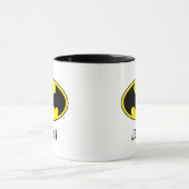 Batman Symbol | Bat Oval Logo | Jouw namen toevoeg Mok (Midden)