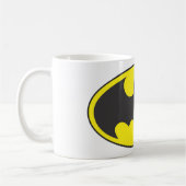 Batman Symbol | Bat Oval Logo Koffiemok (Links)
