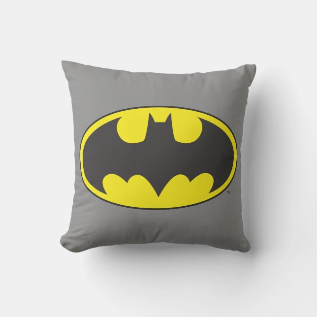 Batman Symbol | Bat Oval Logo Kussen (Voorkant)