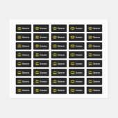 Batman Symbol | Bat Oval Logo Labels (Vel)