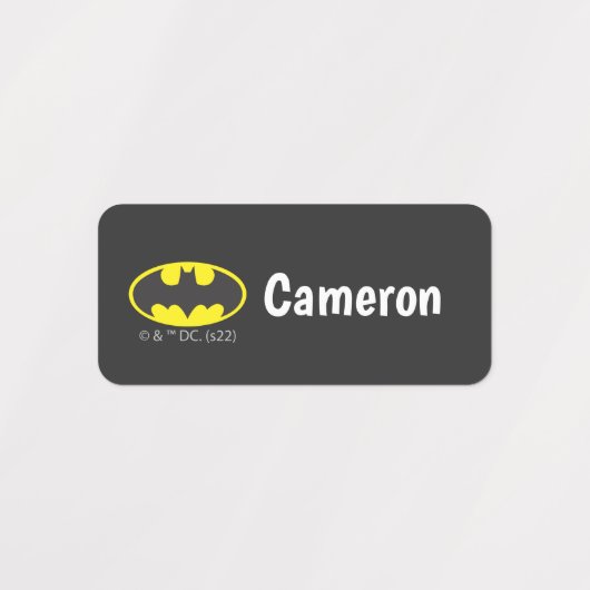 Batman Symbol | Bat Oval Logo Labels (Design 1)