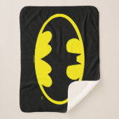 Batman Symbol | Bat Oval Logo Sherpa Deken (Voorkant)