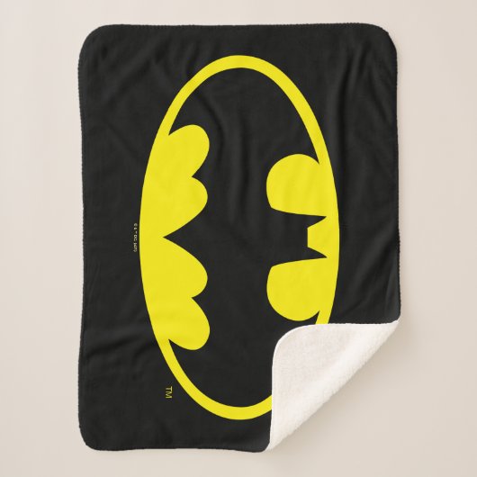Batman Symbol | Bat Oval Logo Sherpa Deken (Voorkant)