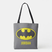 Batman Symbol | Bat Oval Logo Tote Bag (Achterkant)