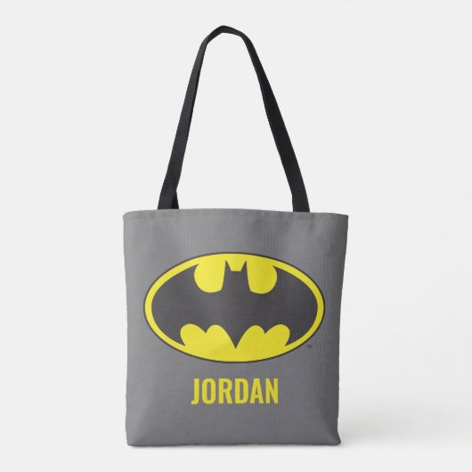 Batman Symbol | Bat Oval Logo Tote Bag (Achterkant)