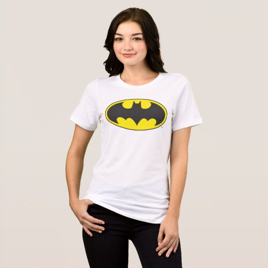 Batman Symbol | Bat Oval Logo Tri-Blend Shirt (Voorkant volledig)