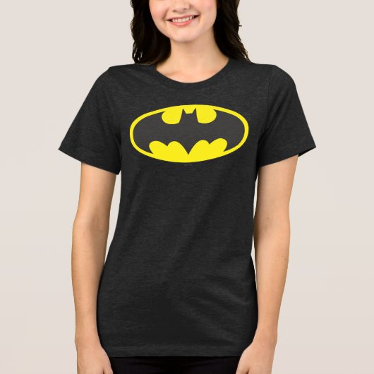 Batman Symbol | Bat Oval Logo Tri-Blend Shirt (Voorkant)