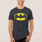 Batman Symbol | Bat Oval Logo Tri-Blend Shirt (Voorkant)