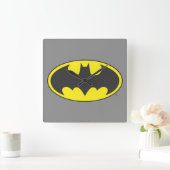 Batman Symbol | Bat Oval Logo Vierkante Klok (Huis)