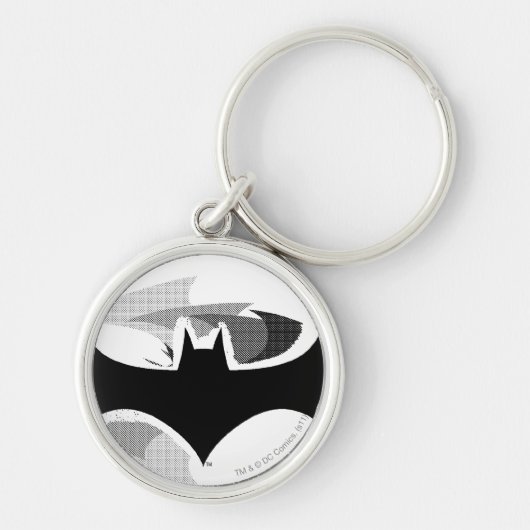 Batman Symbol | Black Shadow Logo Sleutelhanger (Voorkant)