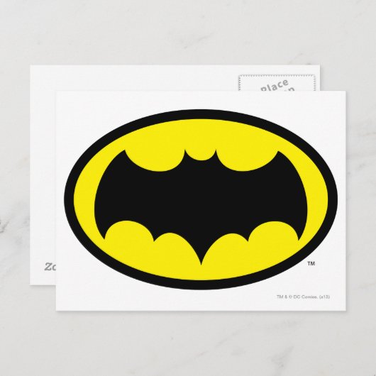 Batman Symbol Briefkaart (Voorkant / Achterkant)