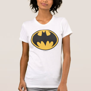 Batman Symbol   Dark Yellow Circle Logo T-shirt