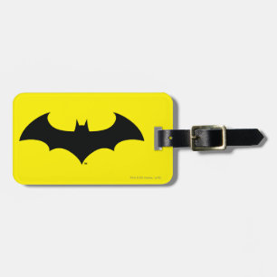 Batman Symbol Eenvoudig BBT Silhouette-Logo Bagagelabel