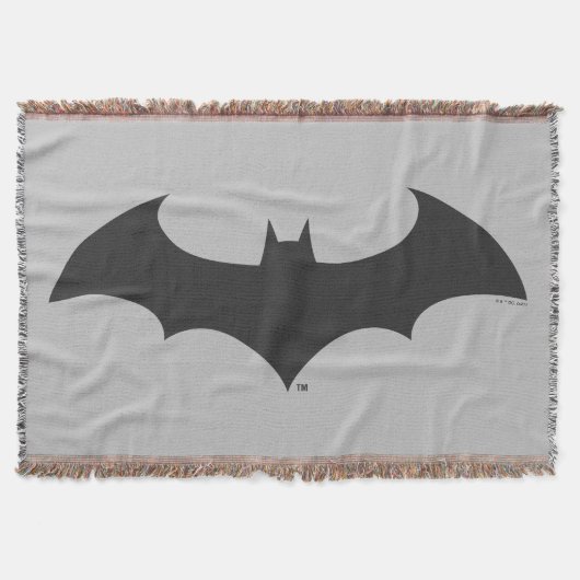 Batman Symbol | Eenvoudig BBT Silhouette-Logo Deken (Voorkant)