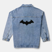 Batman Symbol | Eenvoudig BBT Silhouette-Logo Denim Jacket (Achterkant)