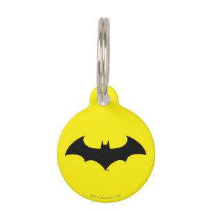 Batman Symbol Eenvoudig BBT Silhouette-Logo Huisdierpenning