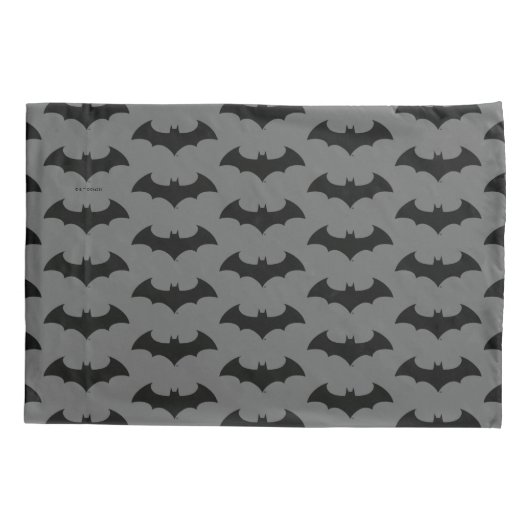 Batman Symbol | Eenvoudig BBT Silhouette-Logo Kussensloop (Achterkant)