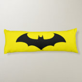 Batman Symbol | Eenvoudig BBT Silhouette-Logo Lichaamskussen (Achterkant)
