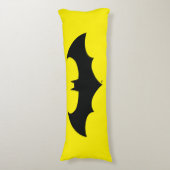 Batman Symbol | Eenvoudig BBT Silhouette-Logo Lichaamskussen (Voorkant Verticaal)