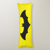 Batman Symbol | Eenvoudig BBT Silhouette-Logo Lichaamskussen (Achterkant (Verticaal))