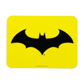 Batman Symbol | Eenvoudig BBT Silhouette-Logo Magneet (Horizontaal)