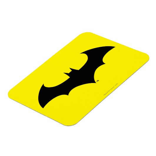 Batman Symbol | Eenvoudig BBT Silhouette-Logo Magneet (Linkerzijde)
