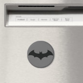 Batman Symbol | Eenvoudig BBT Silhouette-Logo Magneet (Insitu (Vaatwasser))