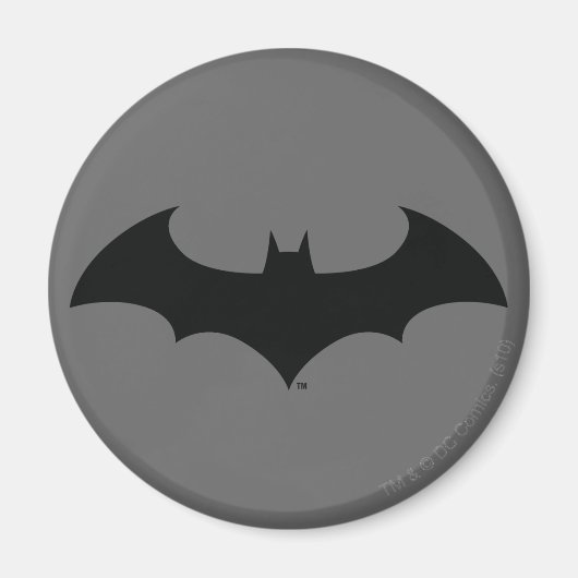 Batman Symbol | Eenvoudig BBT Silhouette-Logo Magneet (Voorkant)