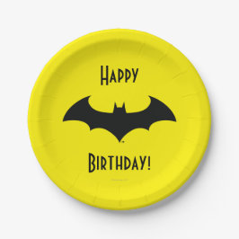 Batman Symbol | Eenvoudig BBT Silhouette-Logo Papieren Bordje