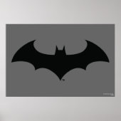 Batman Symbol | Eenvoudig BBT Silhouette-Logo Poster (Voorkant)