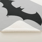 Batman Symbol | Eenvoudig BBT Silhouette-Logo Sherpa Deken (3/4)