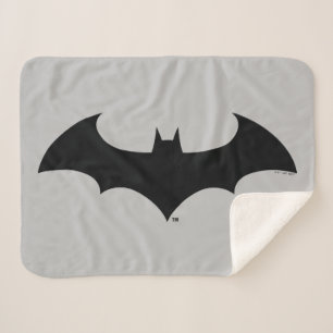 Batman Symbol   Eenvoudig BBT Silhouette-Logo Sherpa Deken
