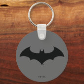 Batman Symbol | Eenvoudig BBT Silhouette-Logo Sleutelhanger (Voorkant)